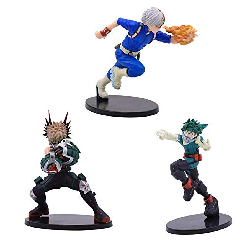 Estatua PVC Figuras De Acción Anime Figurita 17Cm My Hero Academia Anime Bakugo Izuku Katsuki Midoriya Colección De Dibujos Animados Modelo PVC Figura De Acción De Juguete para Niños Juguetes De Reg