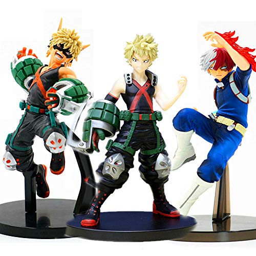 Estatua PVC Figuras De Acción Anime Figurita Figuras De Acción Todoroki Shoto De 16-19 Cm Modelo Bakugou Katsuki Figura PVC Colección Anime Hero En Mi Figura Académica Staue-B Mod