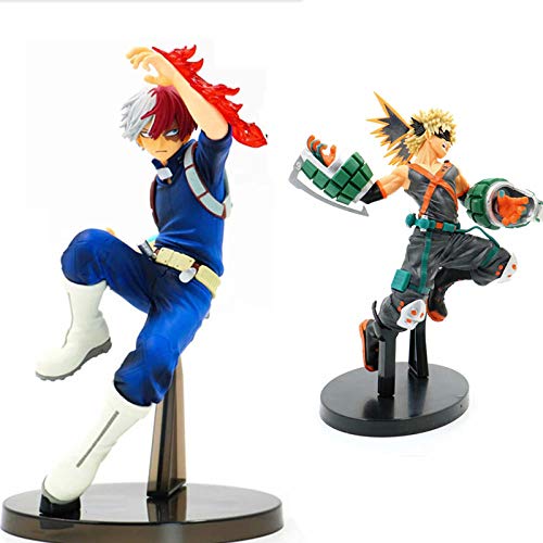 Estatua PVC Figuras De Acción Anime Figurita Figuras De Acción Todoroki Shoto De 16-19 Cm Modelo Bakugou Katsuki Figura PVC Colección Anime Hero En Mi Figura Académica Staue-B Mod