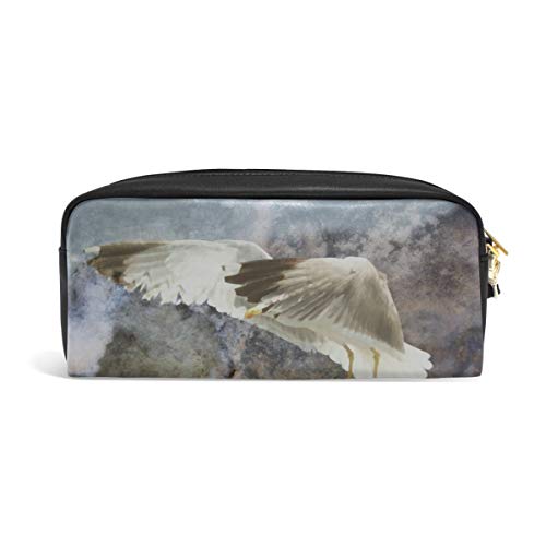 Estuche de lápices Titulares de gran capacidad Mountain Bird Wing Calvo Bolígrafo Papelería Bolsa con cremallera