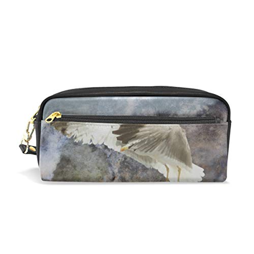 Estuche de lápices Titulares de gran capacidad Mountain Bird Wing Calvo Bolígrafo Papelería Bolsa con cremallera