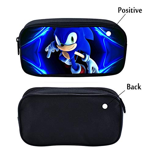 Estuche Para LáPices Sonic The Hedgehog Caja De LáPiz De La Pen Bag Bolsa De Almacenamiento Bolsa De PapeleríA Para Estudiantes PapeleríA Estuche Para BolíGrafos Para La Escuela El Hogar Y La Oficina