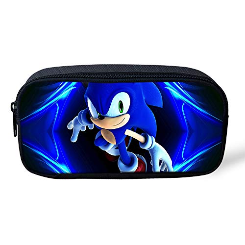 Estuche Para LáPices Sonic The Hedgehog Caja De LáPiz De La Pen Bag Bolsa De Almacenamiento Bolsa De PapeleríA Para Estudiantes PapeleríA Estuche Para BolíGrafos Para La Escuela El Hogar Y La Oficina