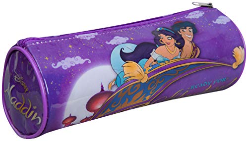 Estuche redondo Aladdin escuela niños