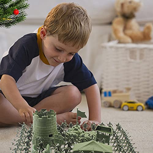 Eteng Figuras militares y accesorios ejército hombres juego soldado juguete conjuntos figuras de acción juego para 3 4 5 6 7 8 años niños niñas niños