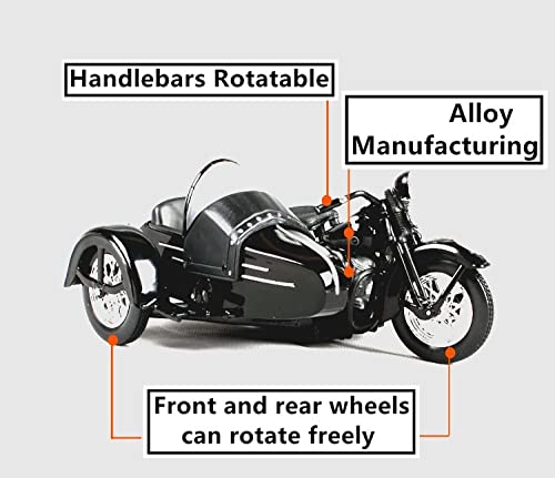 ETWBOHD Modelo de Motocicleta, 1:18 Compatible con Ha-Lley 1998 Cruz De Tres Ruedas Simulación Autorizada Original Aleación Motocicleta Modelo Modelo De Juguete Recogida (Color : E)