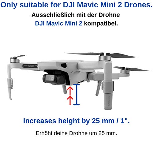 Extensión patas para Dron compatibles con DJI MAVIC MINI 2, protección cardán y bajos, garantiza un aterrizaje suave, patas de aterrizaje de drones, equipo de aterrizaje DJI Mavic, accesorios mini 2