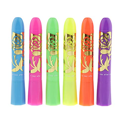 F Fityle 6X UV Neon Glow In Dark Face Paint Crayon Maquillaje Body Art Painting Pigmentos