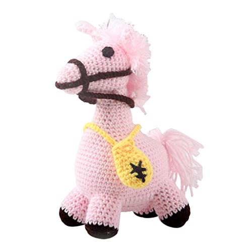 F Fityle DIY Cute Horse Doll Crochet Kit Tejido a Mano Animal de Peluche de Juguete para Principiantes Y Profesionales