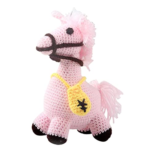 F Fityle DIY Cute Horse Doll Crochet Kit Tejido a Mano Animal de Peluche de Juguete para Principiantes Y Profesionales