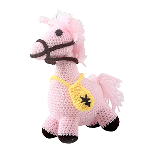 F Fityle DIY Cute Horse Doll Crochet Kit Tejido a Mano Animal de Peluche de Juguete para Principiantes Y Profesionales