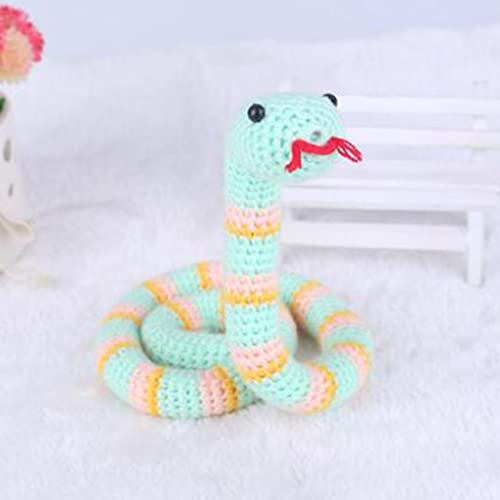 F Fityle Los Principiantes Aprenden a Crochet Kit para Tejer Juguetes de Peluche de Serpiente Adorno para El Hogar