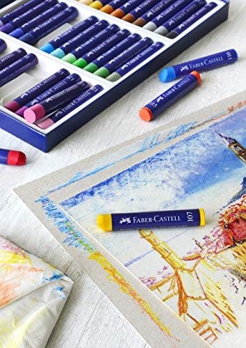 Faber-Castell 128336 - Estuche de cartón con 36 tizas pastel, multicolor