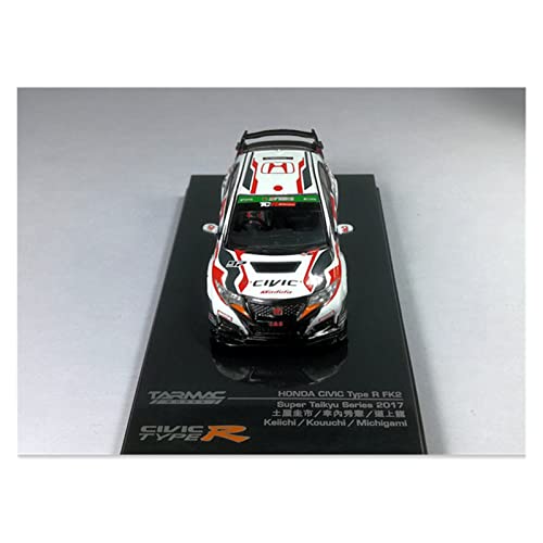 Fábrica Original 1:64 For Honda Civic Type R FK2 Super Taikyu # 97 Modelo De Coche Colección De Adultos Regalo Coche De Juguete