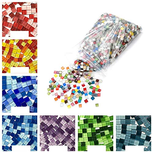 Fabricación De Mosaicos 100 PCS/Pack Mosaico de Cristal de Cristal DIY Hobbies Tile Creativity Art Mademade Creative for Kids Mini Mosaic Messic Material (Color : 02)