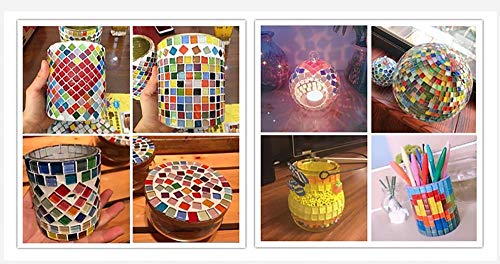 Fabricación De Mosaicos 100 PCS/Pack Mosaico de Cristal de Cristal DIY Hobbies Tile Creativity Art Mademade Creative for Kids Mini Mosaic Messic Material (Color : 02)