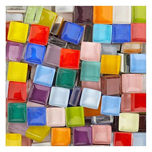 Fabricación De Mosaicos 100 PCS/Pack Mosaico de Cristal de Cristal DIY Hobbies Tile Creativity Art Mademade Creative for Kids Mini Mosaic Messic Material (Color : 02)