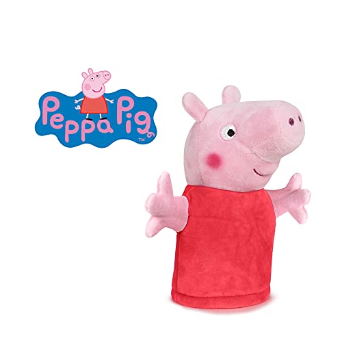 Famosa Softies - Marioneta Peppa Pig con vestido rojo, de a serie infantil, para niños y niñas (760021065)