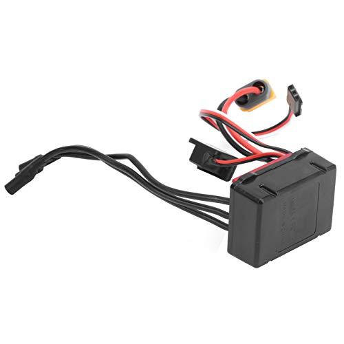 FastUU ESC sin escobillas, protección contra Cortes de bajo Voltaje Impermeable 35A ESC con Tarjeta de programación de Bolsillo con Enchufe XT60 para automóvil RC para automóvil con Control Remoto