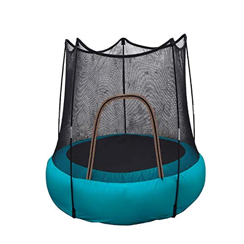 FEDYS Cama Elastica Infantil Interior/Al Aire Libre Inflable TrampolíN PequeñA con Red Protectora,para NiñOs Mayores De 2 AñOs / 60 Kg（1 Bomba de Aire incluida）