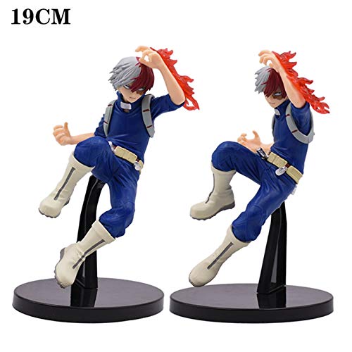 FFLSDR Mi Héroe Academia Figura De Acción De 16 Cm Todoroki Shoto Batalla Sorprendente Versión Héroe Edad De Los Héroes Animado Juguetes De Colección Modelo Regalo (Color : Green)