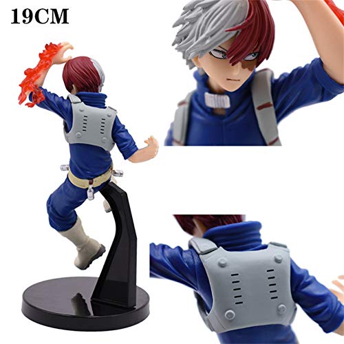 FFLSDR Mi Héroe Academia Figura De Acción De 16 Cm Todoroki Shoto Batalla Sorprendente Versión Héroe Edad De Los Héroes Animado Juguetes De Colección Modelo Regalo (Color : Green)