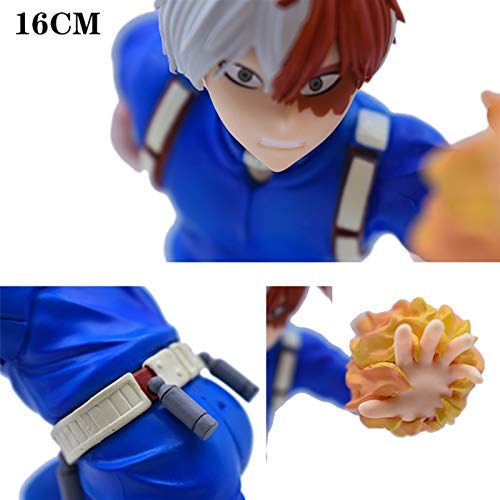 FFLSDR Mi Héroe Academia Figura De Acción De 16 Cm Todoroki Shoto Batalla Sorprendente Versión Héroe Edad De Los Héroes Animado Juguetes De Colección Modelo Regalo (Color : Green)