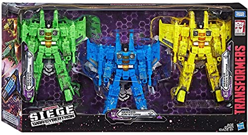 Figura de acción de Transformer Siege War For Cybertron Seekers, 3pk - Tormenta ácida, Tormenta de iones y Tormenta Nova