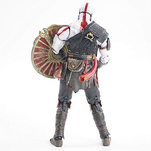 Figura de acción Kratos Ghost de Sparta 19.5 cm Dios del Escudo de Guerra con Hacha de Hacha en el Modelo de Juguete de Caja