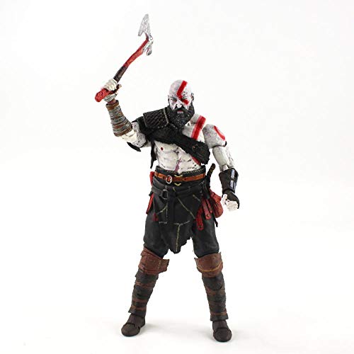 Figura de acción Kratos Ghost de Sparta 19.5 cm Dios del Escudo de Guerra con Hacha de Hacha en el Modelo de Juguete de Caja