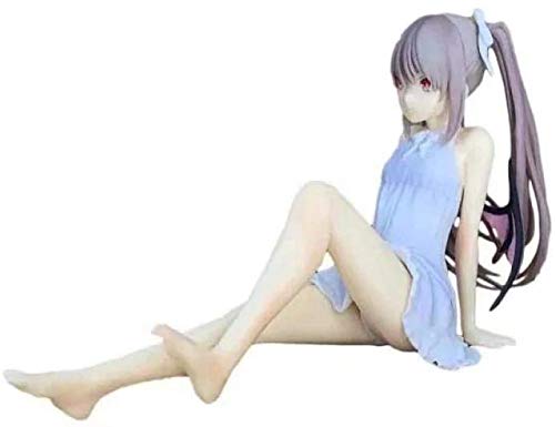 Figura Modelo Coleccionable 11Cm Anime Girls Ilustración Skytube Ruka Vestido Blanco Sentado Ver. Figura de acción de PVC Regalos de Anime de PVC Figuras de Anime