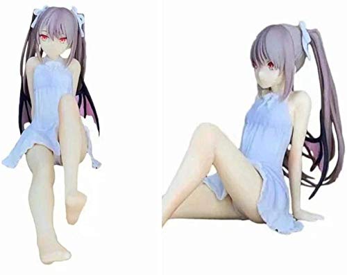 Figura Modelo Coleccionable 11Cm Anime Girls Ilustración Skytube Ruka Vestido Blanco Sentado Ver. Figura de acción de PVC Regalos de Anime de PVC Figuras de Anime