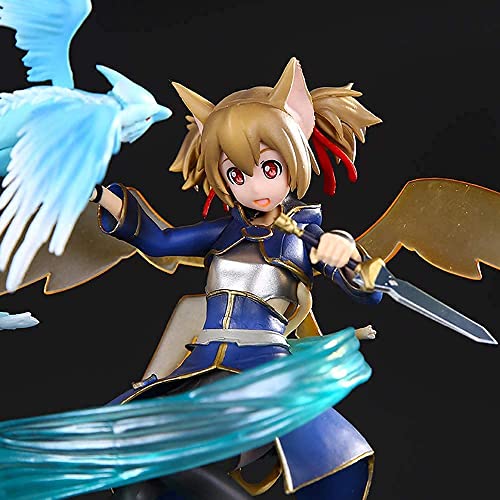 Figuras de acción Sao Silica Anime Action Figure Sword Art Online 2 Collectable Model Statue Toy PVC Figures Desktop Ornaments