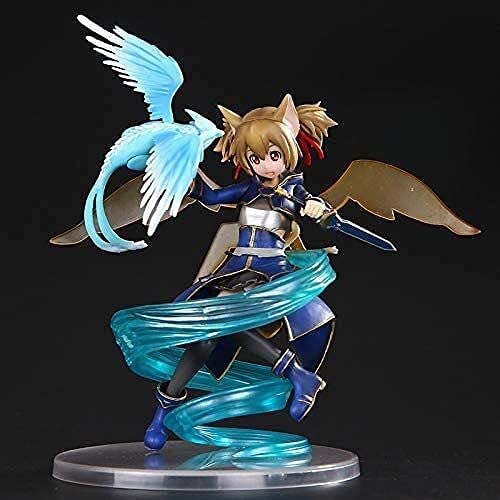 Figuras de acción Sao Silica Anime Action Figure Sword Art Online 2 Collectable Model Statue Toy PVC Figures Desktop Ornaments