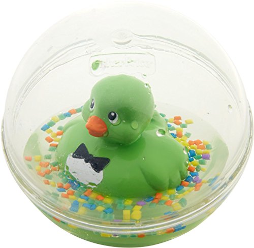 Fisher-Price Patito a Flote verde, juguete de baño para bebé (Mattel DVH73)