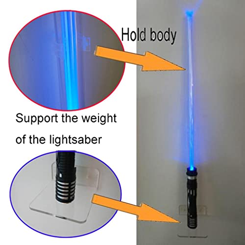 FITYLE Home Lightsaber Montaje en Pared Soportes de Pared acrílico Vertical Soporte Colgante con Juego de Tornillos