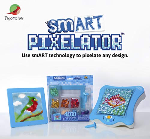 Flycatcher Small Sequin Set Smart Pixelator-Juego de Lentejuelas pequeñas, Color Azul (SPX244)