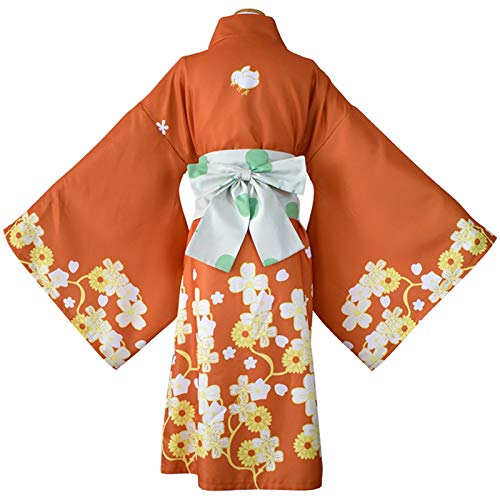 FMTZZY Disfraz de cosplay para niñas y niños Anime Saionji Hiyoko Cosplay Disfraz 2: Goodbye Despair Hiyoko Saionji Kimono Japonés para Mujeres (Color: Peluca y disfraz, Talla S: S)