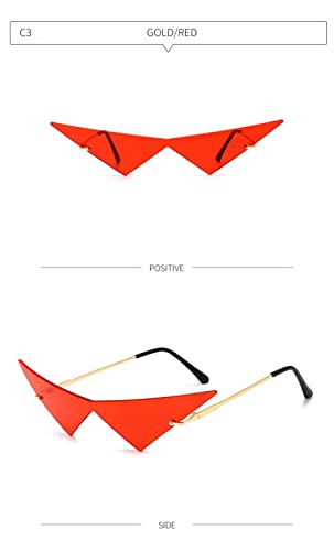 FMTZZY Japón Anime Tengen Toppa Gurren-Lagann Cosplay Gafas Squirtle Fashion Glasses Carnaval Party Online Show Cosplay Props Regalos (color del marco: dorado, color de las lentes: oro rojo)