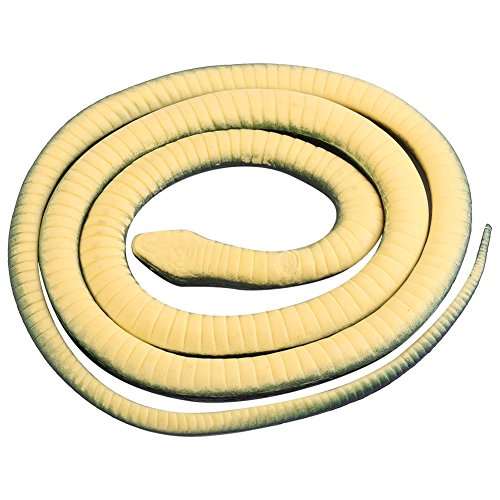 Focket Serpiente de Goma, 130 cm de Largo Realista Soft Soft Rubber Snake Garden Props Funny Joke Prank Toy como un Gran Regalo para Tus Amigos