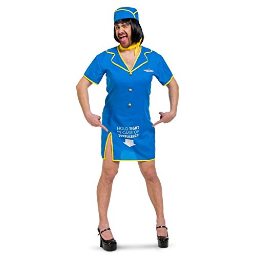 Folat B.V.- Vestido de Stewardess para Hombre – Talla XL – XXL, Color Azul, Größe (63385)