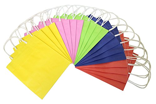 Folia Bringmann 21.809 bolsas de papel grandes 18 x 8 x 21 cm Colores Surtidos Pack de 20