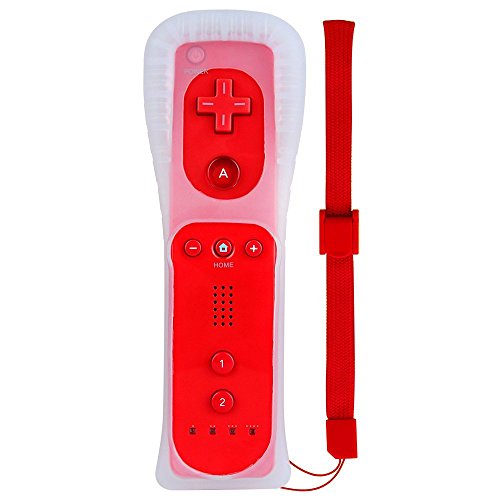 FONCBIEN Mandos a Distancia para Wii , Mando a Distancia De Repuesto con Funda De Silicona y Correa para La Muñeca para Nintendo Wii y Wii U