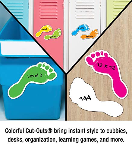 Footprints Colorful Cut-Outs