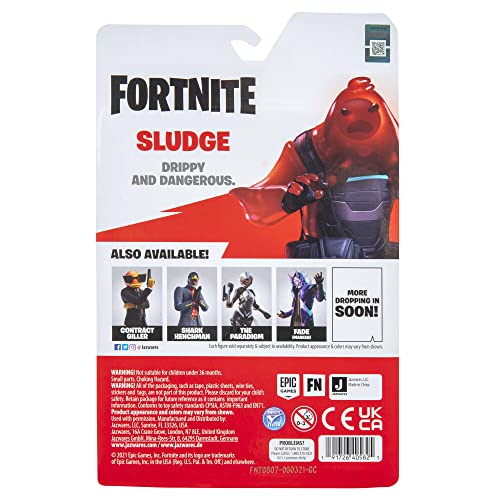 Fortnite Juego de Accesorios coleccionables de tiburón, Incluye 1 Figura articulada de 4 Pulgadas