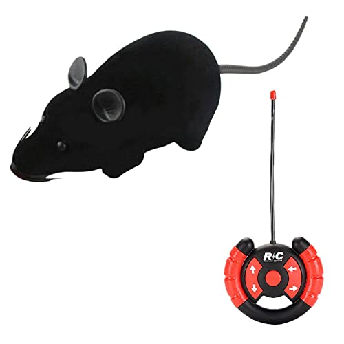 Fowybe Ratón de Control Remoto de 28 cm / 11 Pulgadas, Divertido ratón electrónico de Carreras, Juguetes de Truco de Miedo para niños, niños y Adultos, Juguetes de Juego de ratón de Broma