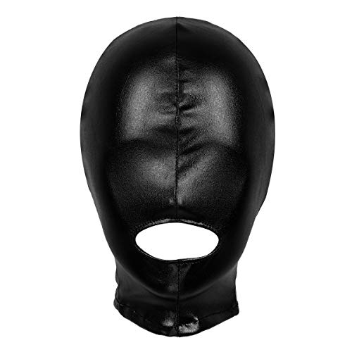 Freebily Pasamontaña Capucha Casco Máscara Disfraz de Fiesta Estirable Permeable al Aire para Adulto Mujer Hombre Cosplay Negro A Talla única