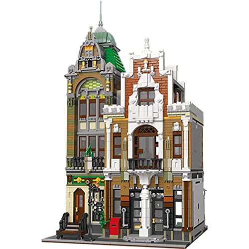 FREENN Kit de Bloques de construcción de Casas, Kit de Modelo de Oficina de Correos de la Ciudad Europea, Bloques de construcción de Casas modulares, 4560 Piezas compatibles con Lego Static