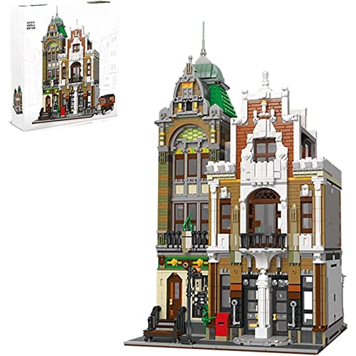 FREENN Kit de Bloques de construcción de Casas, Kit de Modelo de Oficina de Correos de la Ciudad Europea, Bloques de construcción de Casas modulares, 4560 Piezas compatibles con Lego Static