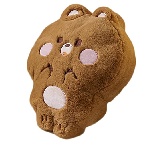 Frotox Cute Plush Pillow Peluches Muñeca de Juguete Kawaii Bunny Bear Almohadas para abrazar, Oso Pardo